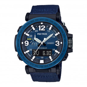 Uhrenarmband Casio PRG-600YB-3 / 10530879 Nylon Blau 24mm